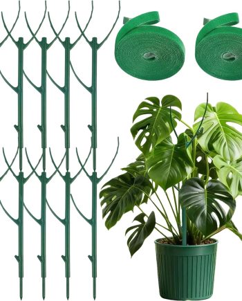 10 Pack Stackable Monstera Plant Support Stakes for Indoor and Outdoor Climbing Plants