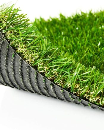 Premium Artificial Grass 4' x 6' Outdoor Rug, 1.38" Realistic Thick Turf for Garden, Yard, Fake Lawn, Dogs Synthetic Grass Mat, Non-Toxic, Rubber Backed with Drainage Holes, Customized Sizes