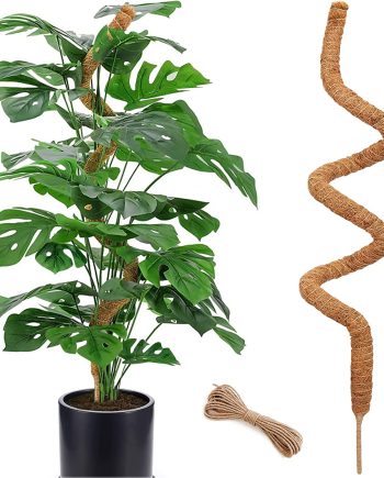 60 Inch Bendable Coco Coir Moss Pole for Tall Monstera and Indoor Climbing Plants
