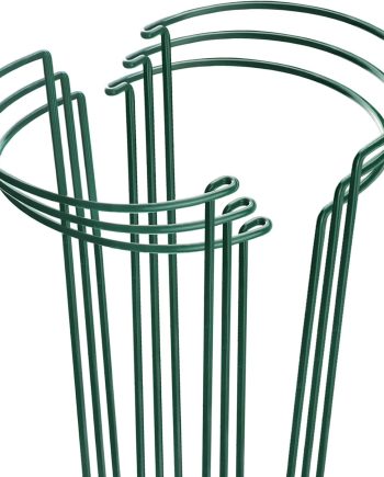 6 Pack Metal Peony Support Cages for Roses, Flowers and Indoor or Outdoor Plants