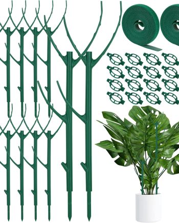 12 Pack Stackable Monstera Plant Supports for Indoor Climbing and Vertical Growth