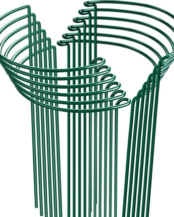 12 Pack 24 Inch Metal Plant Support Cages for Hydrangeas, Roses and Potted Flowers