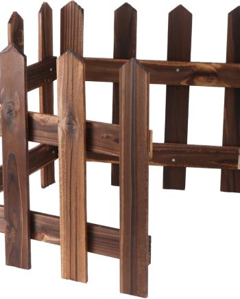 Wooden Christmas Picket Fence 120 by 30 cm for Tree, Wedding and Holiday Decorations