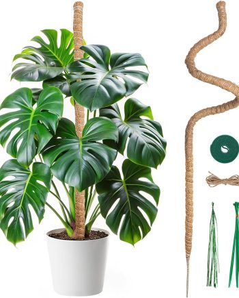 47 Inch Bendable Coco Coir Moss Pole with Flexible Core for Monstera and Pothos