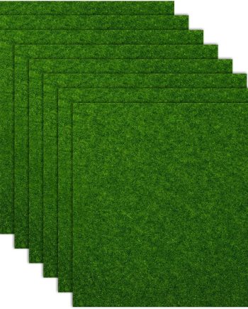 8 Pcs Fake Grass 6 X 6 Inches Artificial Grass Turf Miniature Artificial Turf Grass Outdoor Grass Mat Fairy Garden Accessories Outdoor DIY Grass
